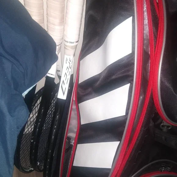 Adidas Red and Black Tour Tennis Bag